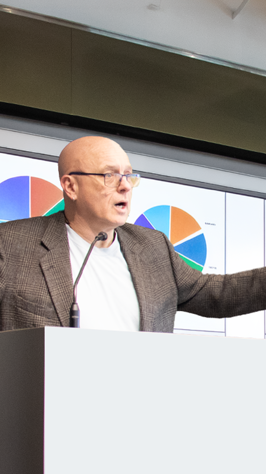 Keith J. Connell presenting at a conference